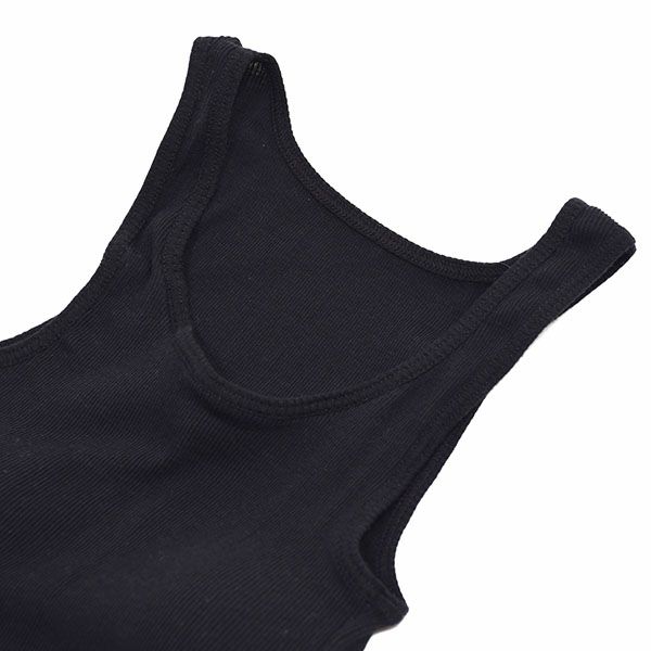 オーガニックコットン ブラタンク ブラック M～L