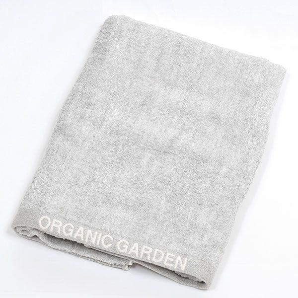 オーガニックコットン ロゴバスタオル 彩土染め