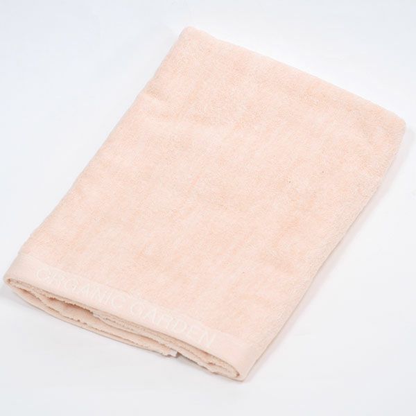 オーガニックコットン ロゴバスタオル 彩土染め