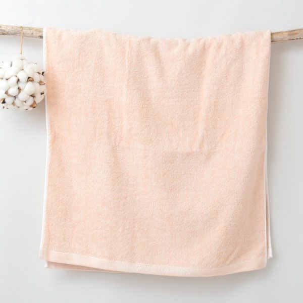 オーガニックコットン ロゴバスタオル 彩土染め