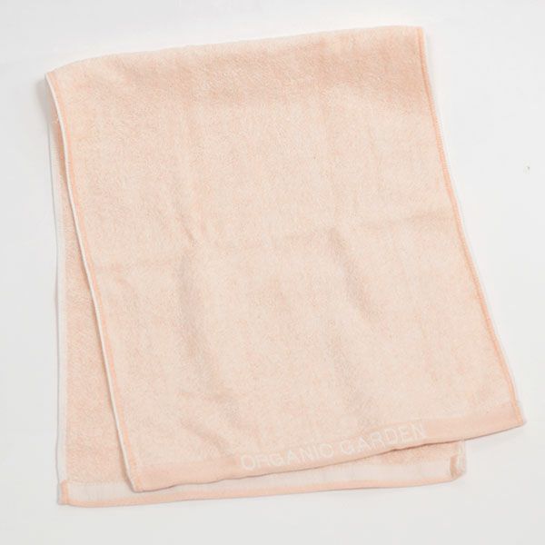 オーガニックコットン ロゴフェイスタオル 彩土染め