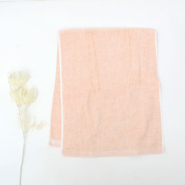 オーガニックコットン ロゴフェイスタオル 彩土染め