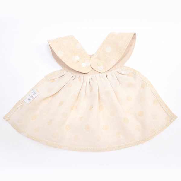 オーガニックコットン ドレスアップスタイ リボン 水玉