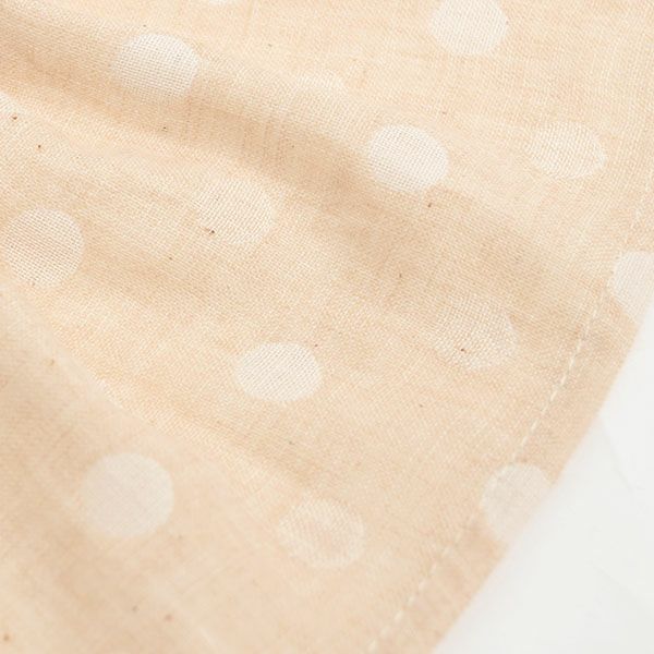 オーガニックコットン ドレスアップスタイ リボン 水玉