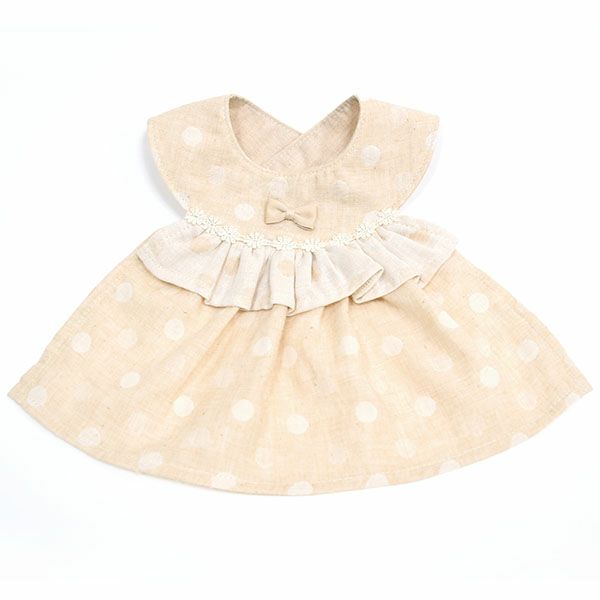 オーガニックコットン ドレスアップスタイ リボン 水玉