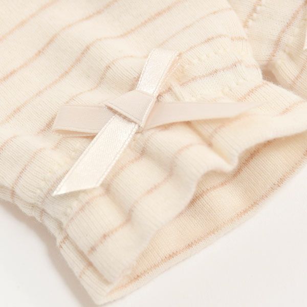 オーガニックコットン フライスボーダー ミトン