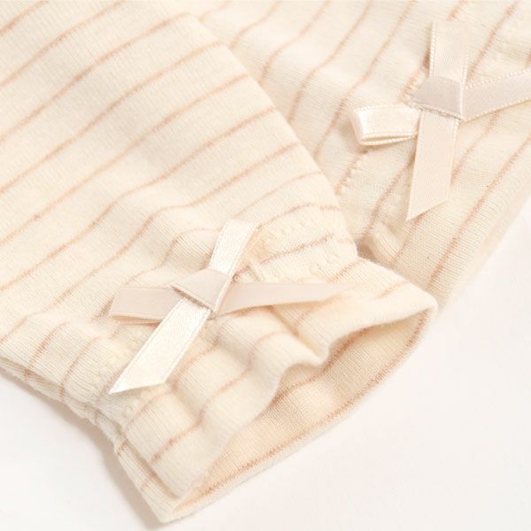 オーガニックコットン フライスボーダー ミトン