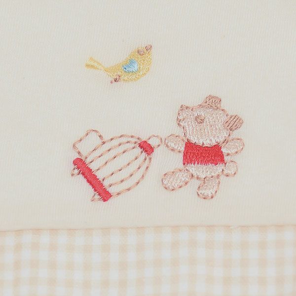 オーガニックコットン ギンガムチェック&天竺 スタイ