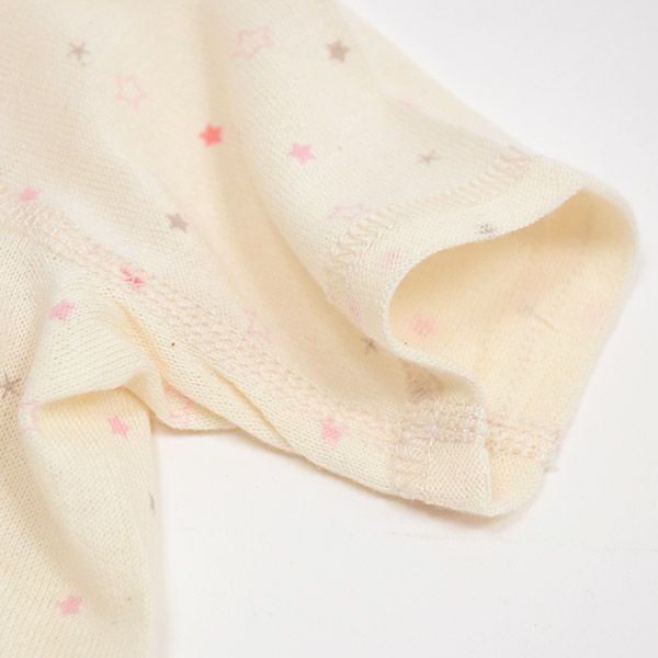 オーガニックコットン ベビー吊天竺 中肌着 金平糖