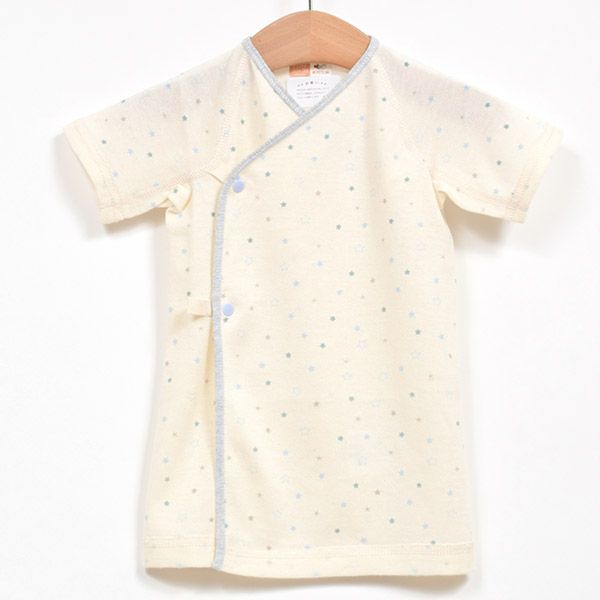 オーガニックコットン ベビー吊天竺 中肌着 金平糖