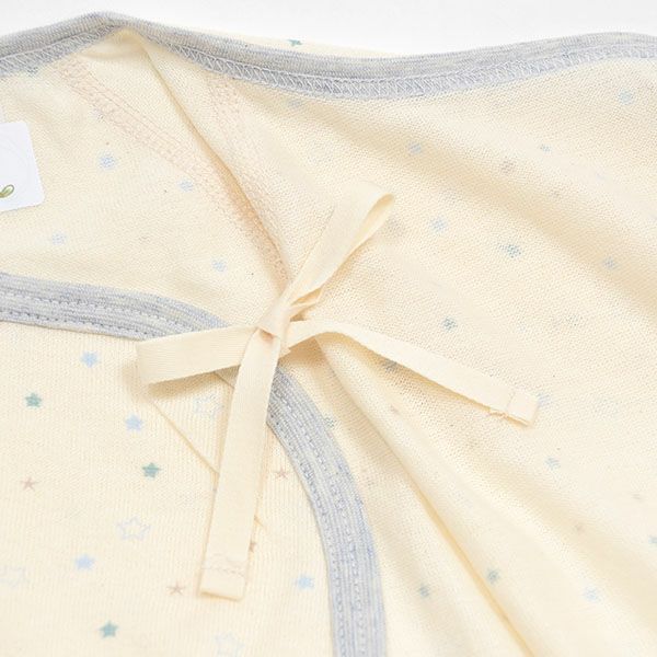 オーガニックコットン ベビー吊天竺 コンビ肌着 金平糖