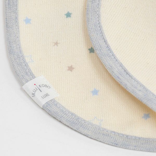 オーガニックコットン ベビー吊天竺 スタイ 金平糖