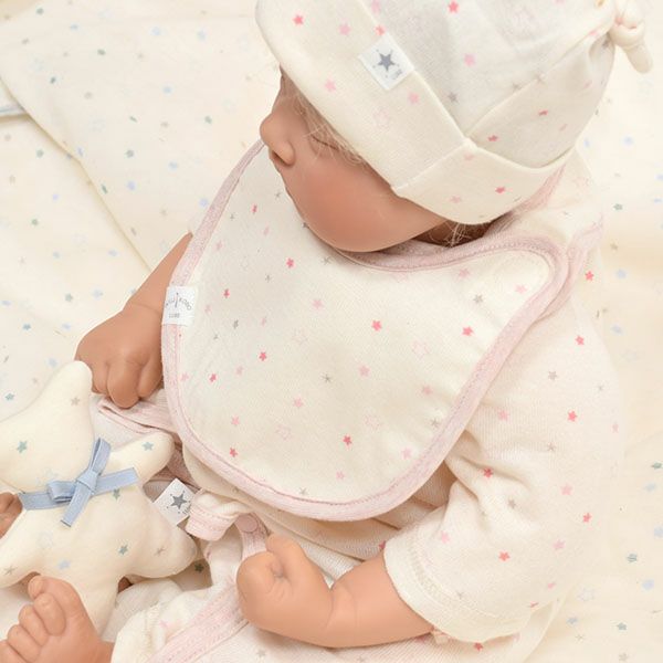 オーガニックコットン ベビー吊天竺 スタイ 金平糖