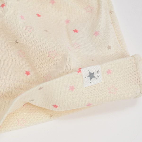 オーガニックコットン ベビー吊天竺 帽子 金平糖