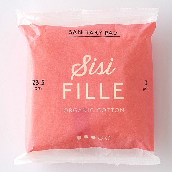 オーガニックコットン サニタリーパッド23.5cm（多い日用）3個入り