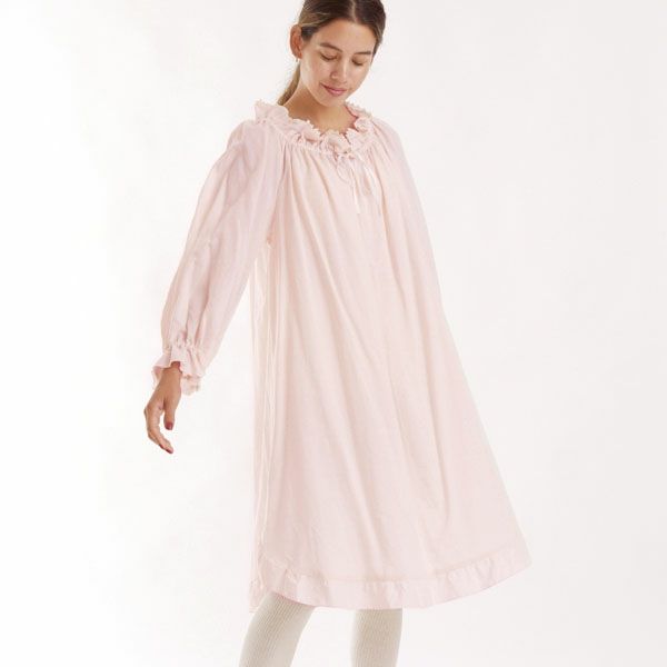 オーガニックコットン チェリーブロッサムドレス レーシーピンク M