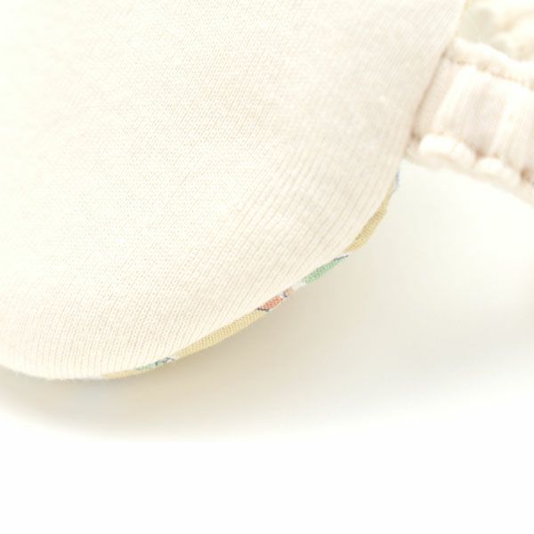 オーガニックコットン ビッグアイマスク ブルー×イエロー