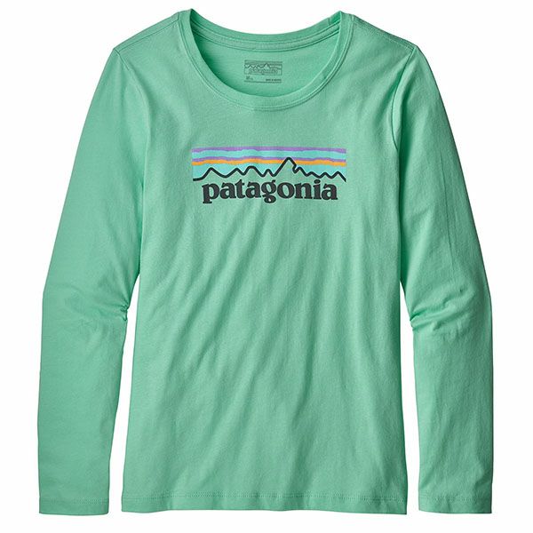 【SALE／40%OFF】オーガニックコットン ガールズ・グラフィック・Tシャツ（長袖）Pastel P-6 Logo