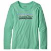 【SALE／40%OFF】オーガニックコットン ガールズ・グラフィック・Tシャツ（長袖）Pastel P-6 Logo