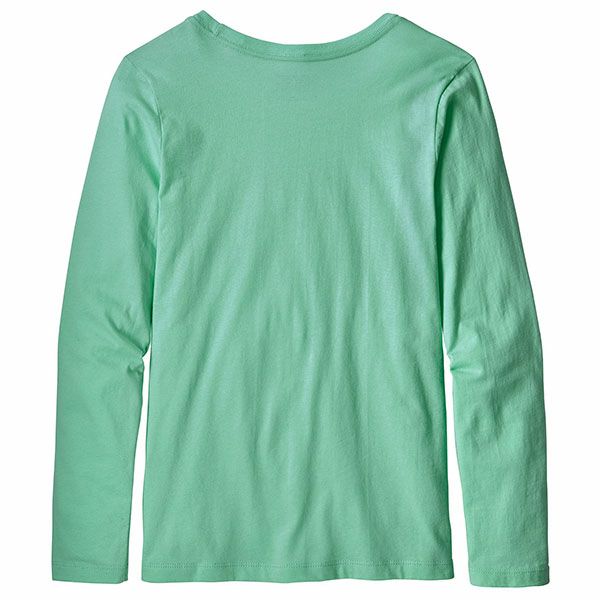 【SALE／40%OFF】オーガニックコットン ガールズ・グラフィック・Tシャツ（長袖）Pastel P-6 Logo