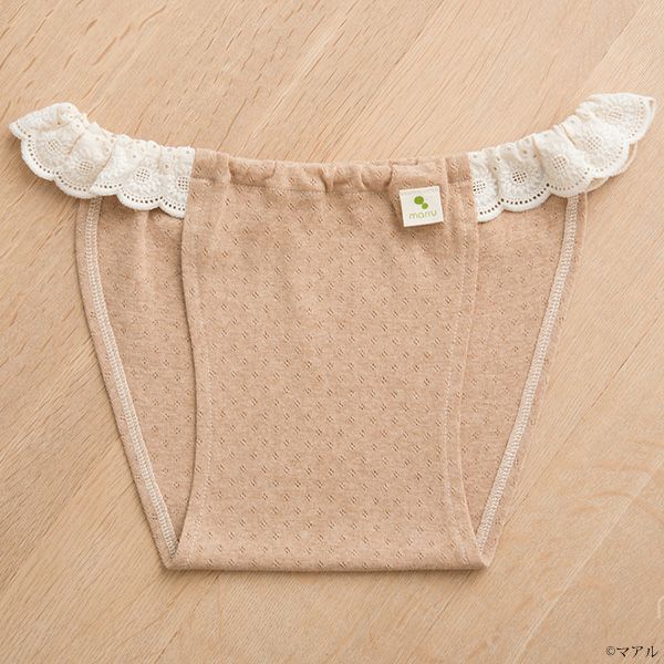 オーガニックコットン 新月ショーツ アイレットB(ニット)