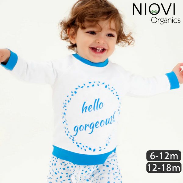 【SALE／40%OFF】オーガニックコットン ベビースウェットシャツ（長袖）HelloGorgeous