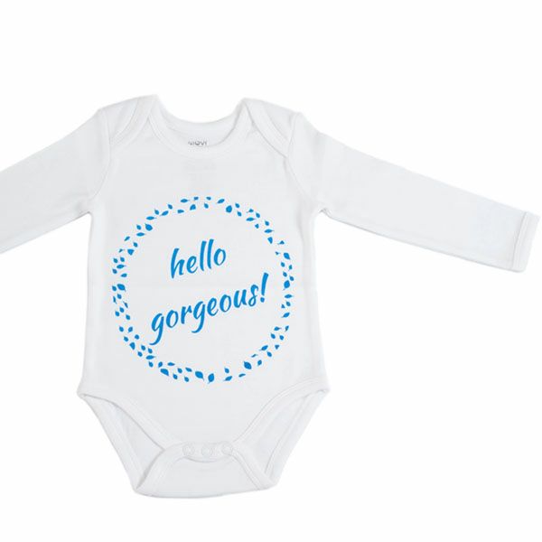 【SALE／40%OFF】オーガニックコットン ベビーボディスーツ（長袖）HelloGorgeous