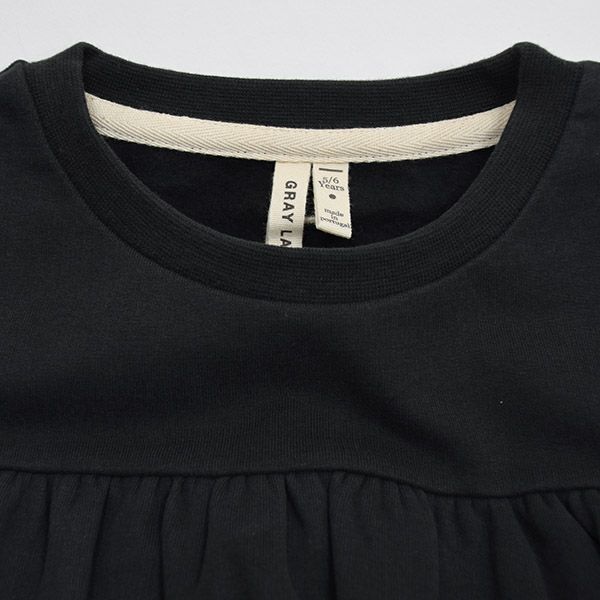 【SALE／40%OFF】オーガニックコットン キッズ イタリアンフリースギャザーワンピース(長袖)