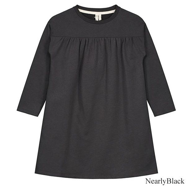【SALE／40%OFF】オーガニックコットン キッズ イタリアンフリースギャザーワンピース(長袖)