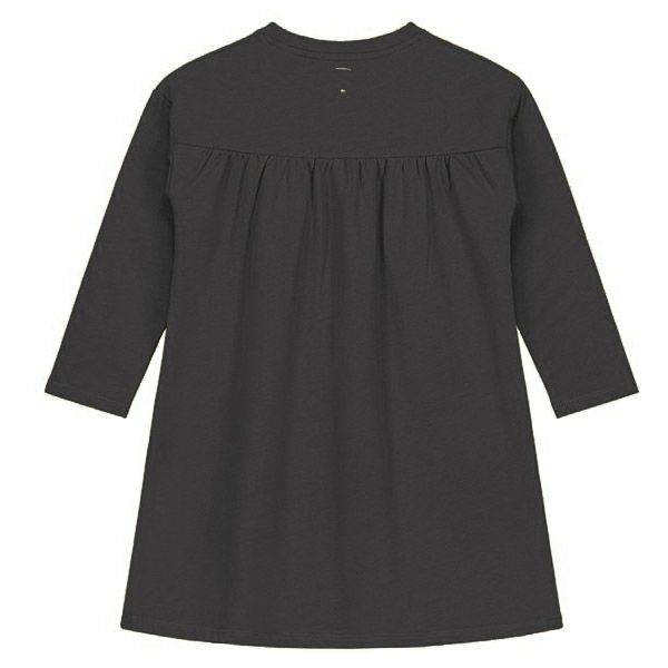 【SALE／40%OFF】オーガニックコットン キッズ イタリアンフリースギャザーワンピース(長袖)