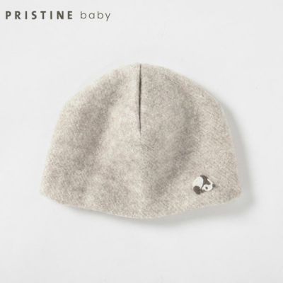 【SALE／40%OFF】オーガニックコットン パンダマーブル裏付きキャップ 40-44cm