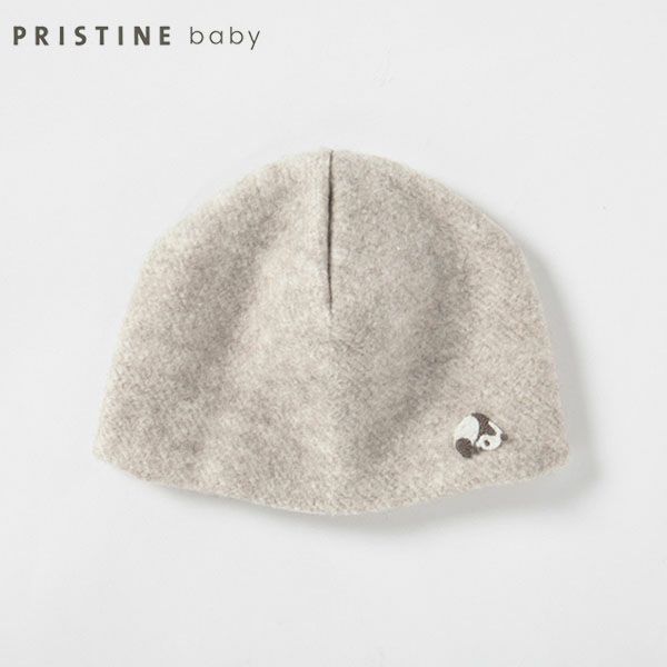 【SALE／40%OFF】オーガニックコットン パンダマーブル裏付きキャップ 40-44cm