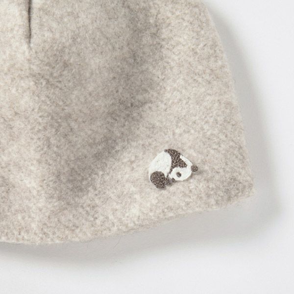 【SALE／40%OFF】オーガニックコットン パンダマーブル裏付きキャップ 40-44cm