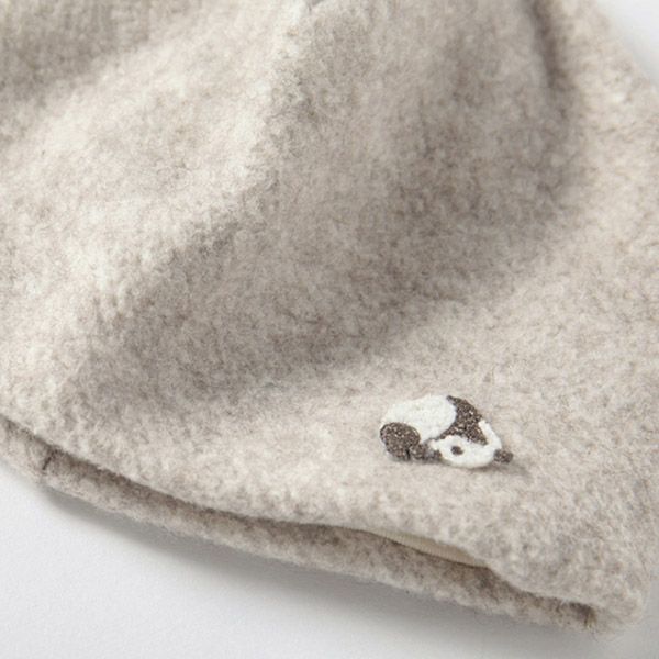 【SALE／40%OFF】オーガニックコットン パンダマーブル裏付きキャップ 40-44cm