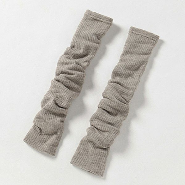 オーガニックコットン＆ヤク Wフェイス アーム＆レッグウォーマー