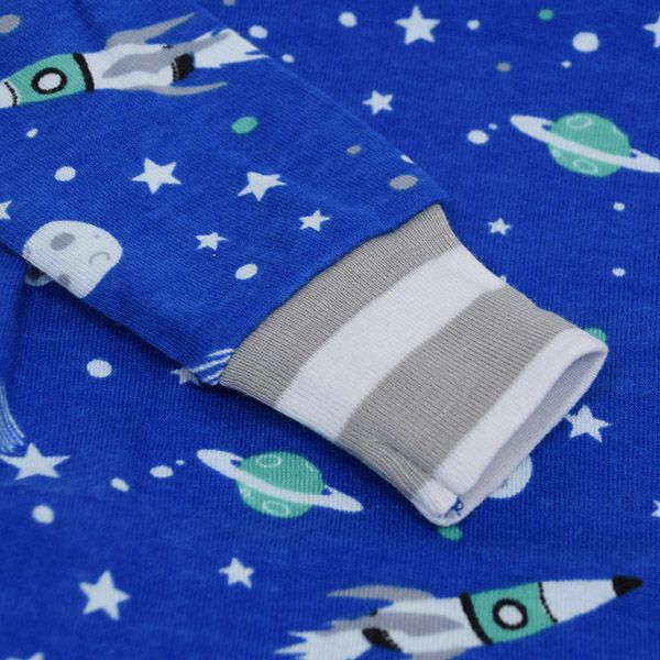 【SALE／40%OFF】オーガニックコットン ベビーパジャマ（長袖） OuterSpace