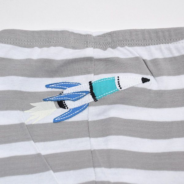 【SALE／40%OFF】オーガニックコットン ベビーパジャマ（長袖） OuterSpace