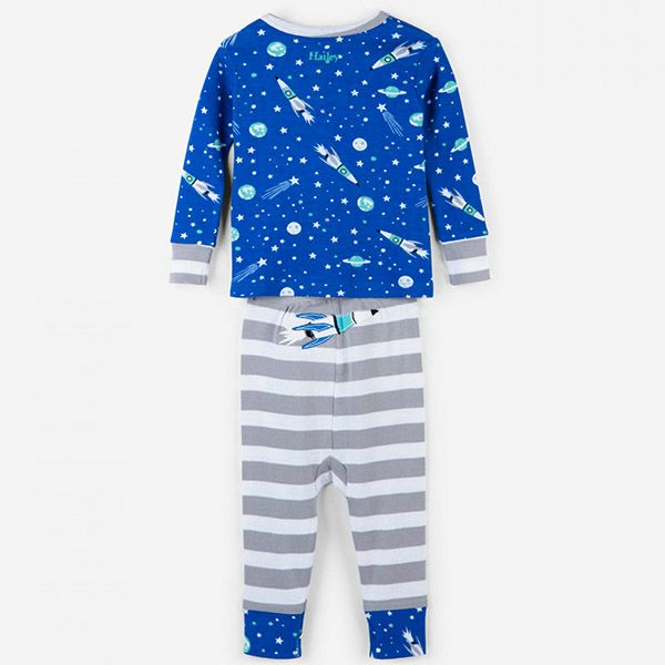 【SALE／40%OFF】オーガニックコットン ベビーパジャマ（長袖） OuterSpace