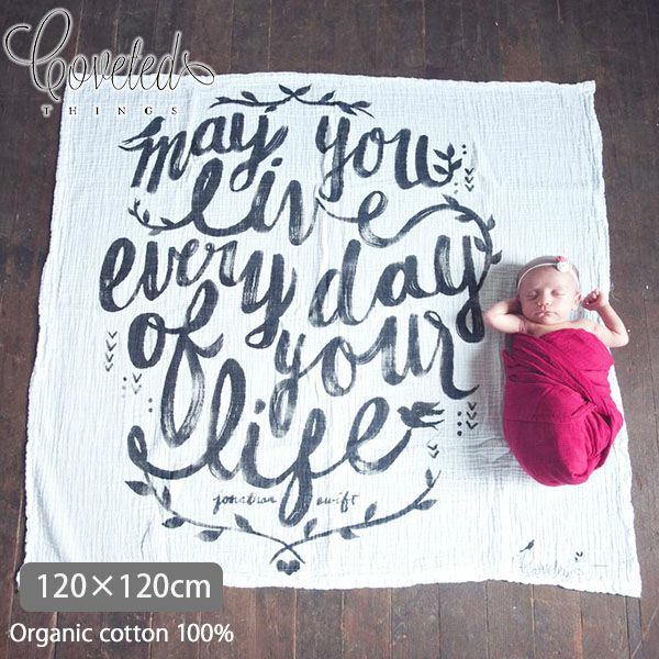 【SALE／40%OFF】オーガニックコットン モスリンスワドルScarf May You Live