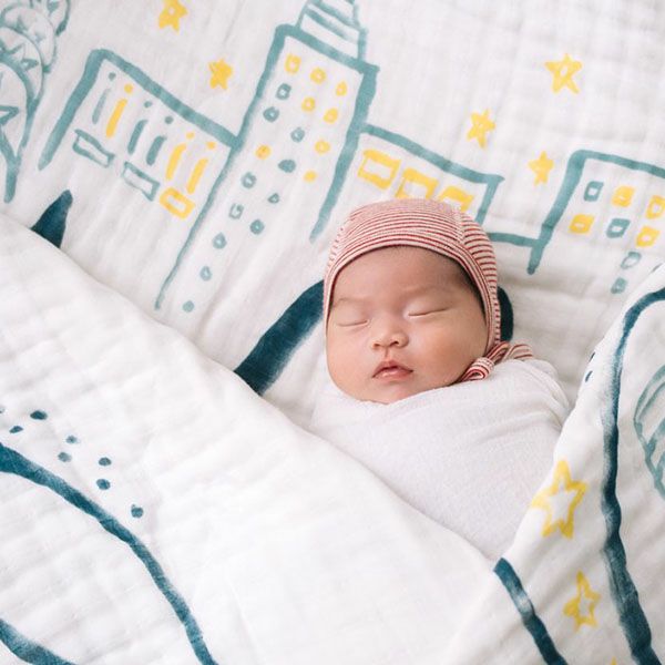 【SALE／40%OFF】オーガニックコットン モスリンスワドルScarf New York