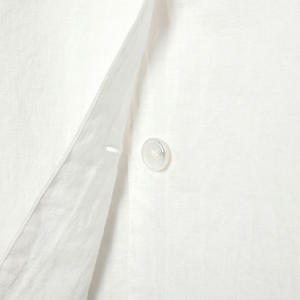 オーガニックコットン＆リネン さらさらパジャマ ホワイト M