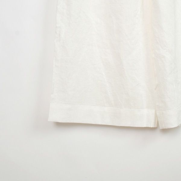 オーガニックコットン＆リネン さらさらパジャマ ホワイト M