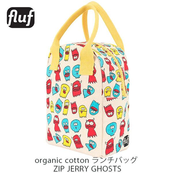 【SALE／30%OFF】オーガニックコットン ランチバッグ ZIP JERRY GHOSTS