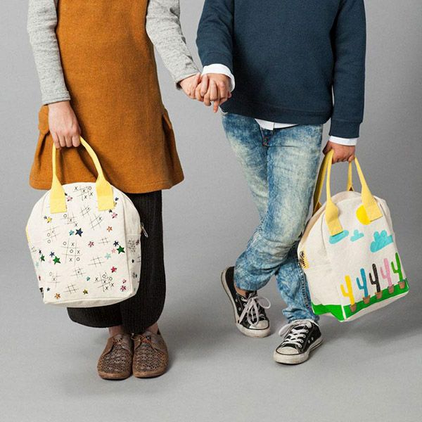 【SALE／30%OFF】オーガニックコットン ランチバッグ ZIP JERRY GHOSTS