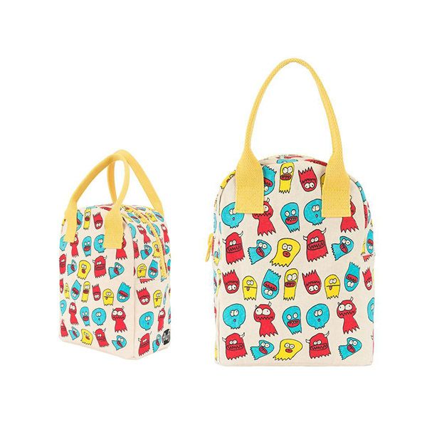 【SALE／30%OFF】オーガニックコットン ランチバッグ ZIP JERRY GHOSTS