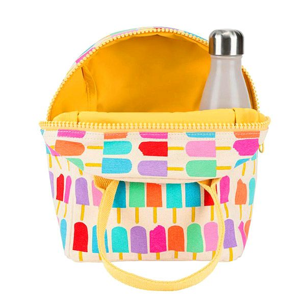 【SALE／30%OFF】オーガニックコットン ランチバッグ ZIP POPSICLE