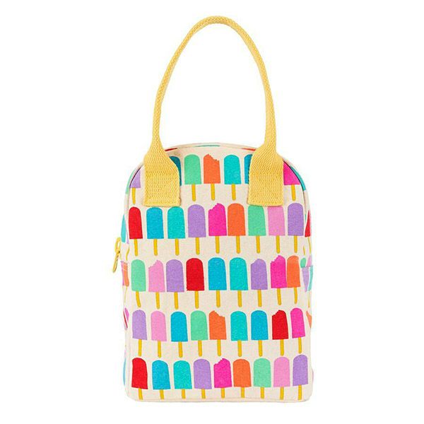 【SALE／30%OFF】オーガニックコットン ランチバッグ ZIP POPSICLE