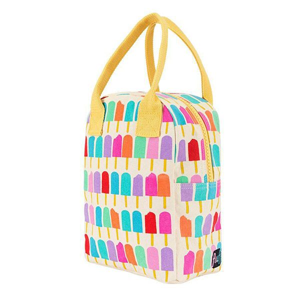 【SALE／30%OFF】オーガニックコットン ランチバッグ ZIP POPSICLE
