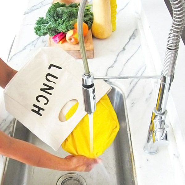 【SALE／30%OFF】オーガニックコットン ランチバッグ ZIP POPSICLE