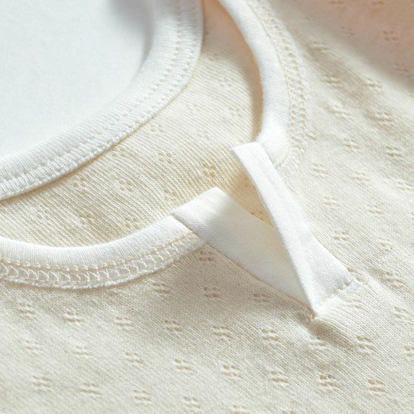 オーガニックコットン ベビーメッシュタンクトップ ナチュラル 80-90